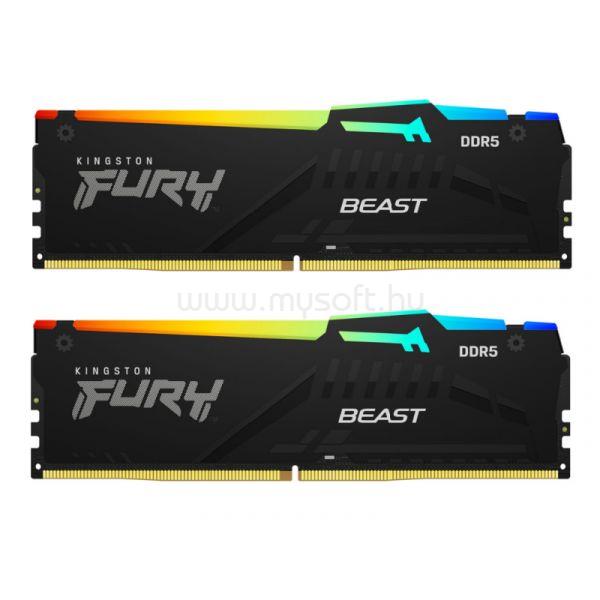 KINGSTON DIMM memória 2X16GB DDR5 5600MHz CL40 FURY Beast RGB