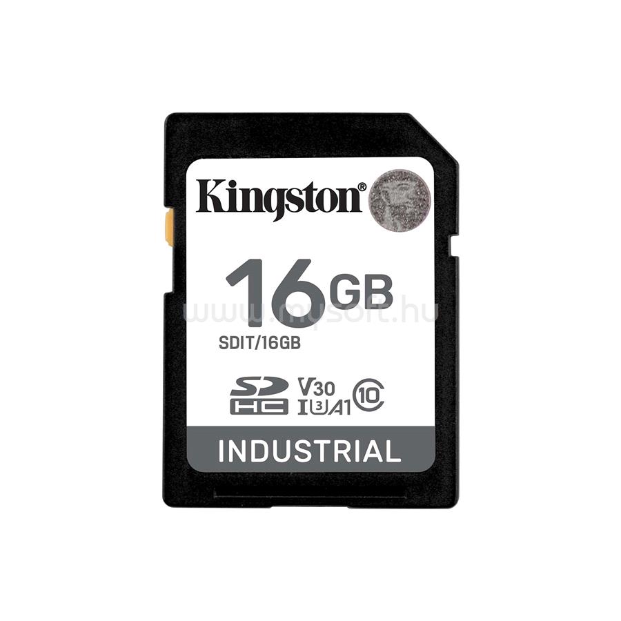 KINGSTON INDUSTRIAL SDHC 16GB Class10 -UHS-I U3 V30 A1 memóriakártya