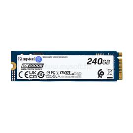 KINGSTON SSD 240GB M.2 2280 NVMe PCIE 4.0 ENTERPRISE DC2000B SEDC2000BM8/240G small