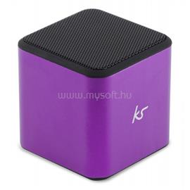 KITSOUND Cube Bluetooth hangszóró (lila) KWKSCUBBTPU small
