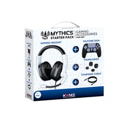KONIX MYTHICS PS5 Kezdő csomag (Fejhallgató + Dupla töltő állomás + Töltő kábel), Fekete KX-MY-PACK-ST-PS5 small