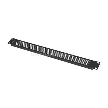 LANBERG 19" 1U perforált takaró panel, fekete