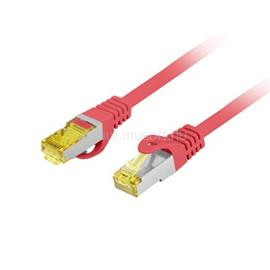LANBERG Patch kábel CAT.6a S/FTP LSZH 0.25m piros, réz PCF6A-10CU-0025-R small