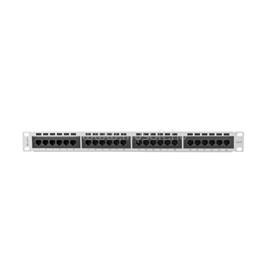 LANBERG Patch panel 24 port 1U 19" CAT.6 szürke PPU6-1024-S small