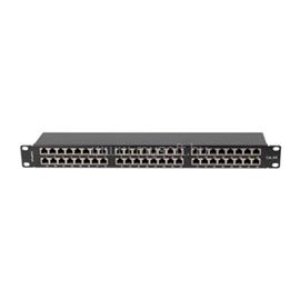 LANBERG Patch panel 48 port 1U 19" CAT.6a FTP, árnyékolt, fekete PPSA-1048-B small