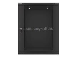 LANBERG WF01-6615-10B 19inch  lapraszerelt fekete fali rack szekrény 15U/600x600mm WF01-6615-10B small