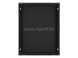 LANBERG WF01-6615-10B 19inch  lapraszerelt fekete fali rack szekrény 15U/600x600mm WF01-6615-10B small