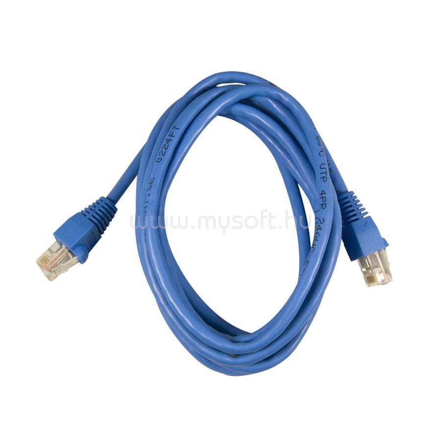 LEGRAND patch kábel RJ45-RJ45 Cat6 árnyékolatlan (U/UTP) LSZH (LSOH) 0,5 méter kék d: 5,2mm AWG24 LCS3