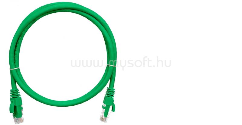 LEGRAND patch kábel RJ45-RJ45 Cat6 árnyékolt F/UTP LSZH LSOH 1 méter (zöld)