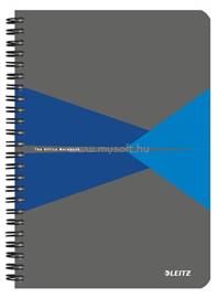 LEITZ Office spirálfüzet, A5, kockás, 90 lap, laminált karton borító (szürke-kék) LEITZ_44580035 small