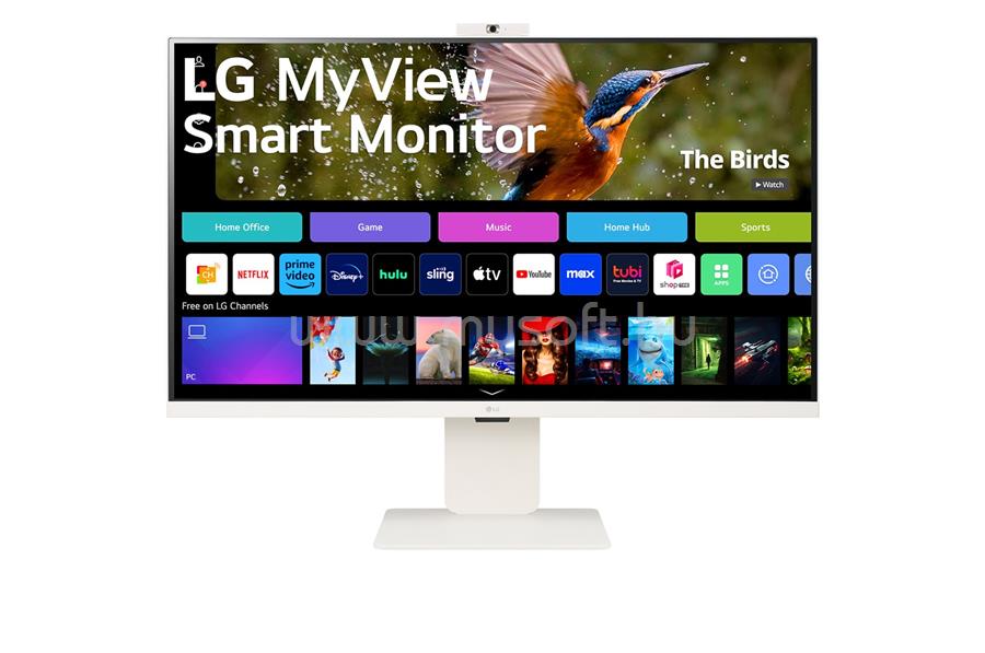LG 32SR85U-W Smart 4K Monitor webkamerával és beépített hangszóróval