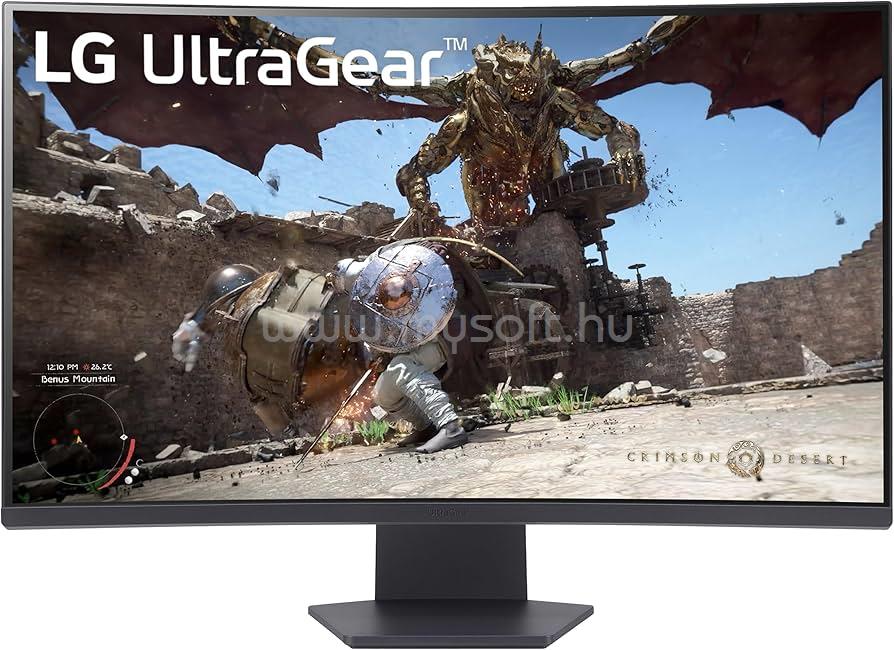 LG Ultragear 32GS60QC-B ívelt Gaming Monitor