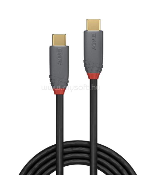 LINDY 1,5m USB 3.2  Type C Cable, 5A PD, Anthra Line