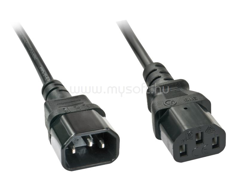 LINDY 2m C14 to C13 Extension Cable