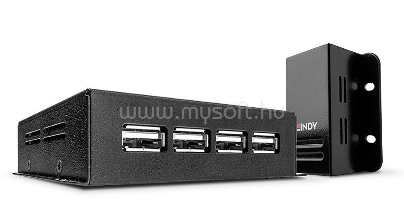 LINDY 4 Port USB 2.0 Cat.6 Extender 50m, Power over RJ45