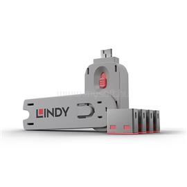 LINDY USB Port Locks 4x PINK+Key LINDY_40450 small