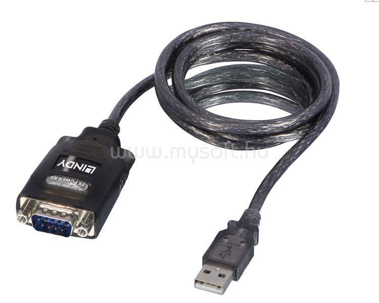 LINDY USB RS232 Converter w/ COM Port Retention