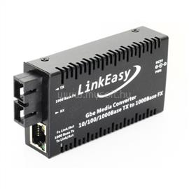 LINKEASY Mini gigabit ethernet média konverter, SC, MM 1310nm, 2km MMC-GE-MMX-SC small