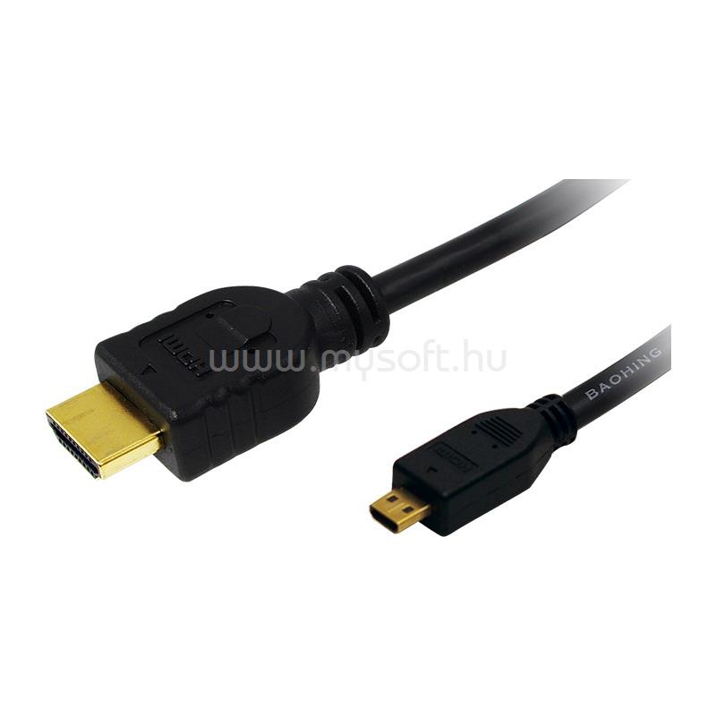 LOGILINK átalakító kábel HDMI (A típus) - Micro HDMI (D típus), 1.5m