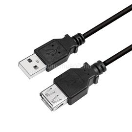 LOGILINK CU0010B USB-A apa - USB-A anya hosszabbító kábel fekete 2m LOGILINK_CU0010B small