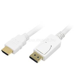 LOGILINK DisplayPort - HDMI l kábel, fehér, 2 m LOGILINK_CV0055 small