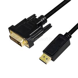 LOGILINK DisplayPort kábel, DP/M   DVI/M, 1080p, fekete, 2 m LOGILINK_CV0131 small