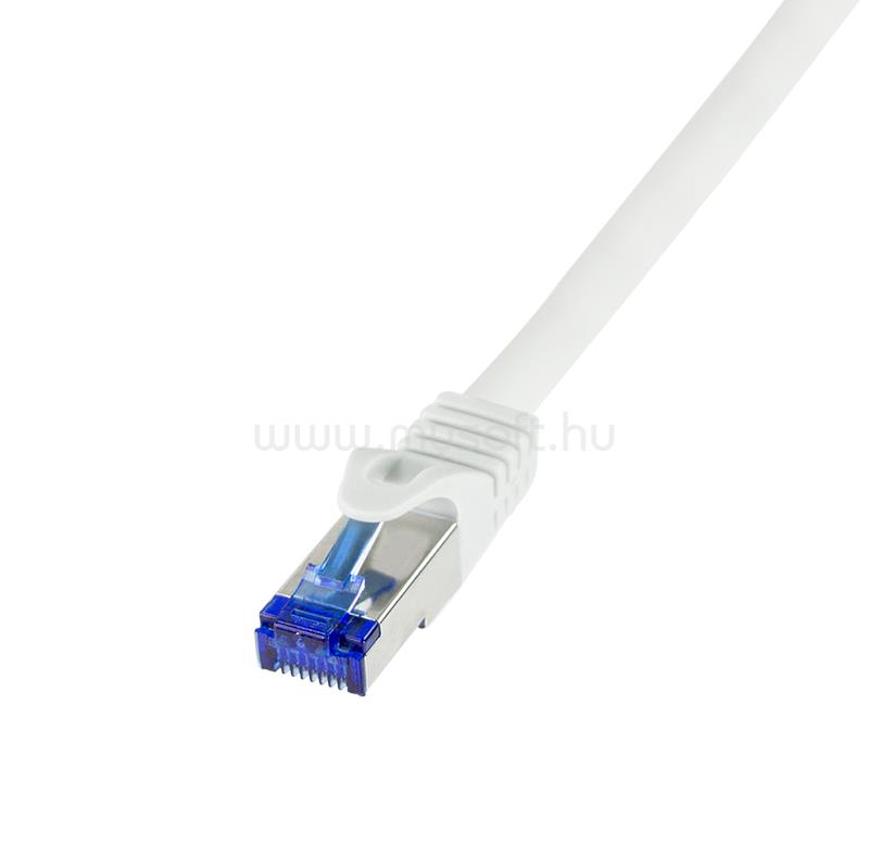 LOGILINK Patch kábel Ultraflex, Cat.6A, S/FTP, fehér, 0,25 m