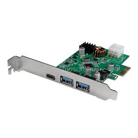 LOGILINK PCI Express kártya, USB 3.2 Gen1x1, 1x USB-C PD 3.0 és 2x USB 3.0 LOGILINK_PC0090 small