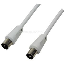 LOGILINK TV antenna kábel, IEC /M - IEC /F, CCS, fehér, 1,5 m LOGILINK_CA1060 small