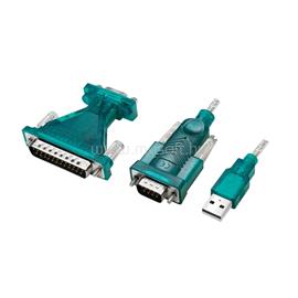 LOGILINK USB 2.0 kábel, USB-A/M - DB9/M + DB25/M (RS232), Win 11, 1,3 m LOGILINK_UA0042B small