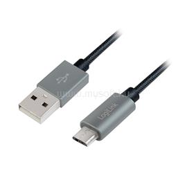 LOGILINK USB 2.0 kábel, USB-A/M - Micro-USB/M, nylon, alu, 1 m LOGILINK_CU0132 small