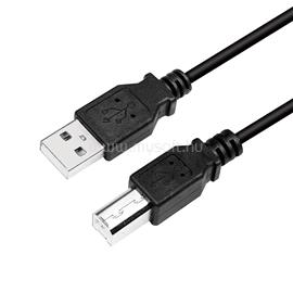 LOGILINK USB 2.0 kábel, USB-A/M - USB-B/M, fekete, 2 m LOGILINK_CU0007B small