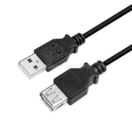 LOGILINK USB 2.0 kábel, USB-A/M-USB-A/F, fekete, 3 m LOGILINK_CU0011B small