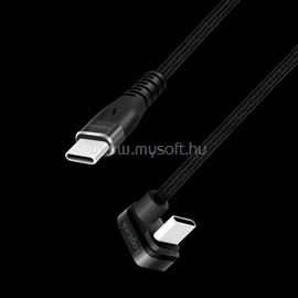 LOGILINK USB 2.0 Type-C kábel, C/M 180 fok - USB-C/M, alu, fekete, 1 m LOGILINK_CU0190 small