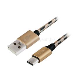 LOGILINK USB 2.0 Type-C kábel, C/M-USB-A/M, nylon, 1 m LOGILINK_CU0133 small