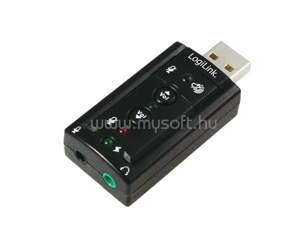 LOGILINK USB 2.0 Virtuális Audió Adapter 7.1 csatornás