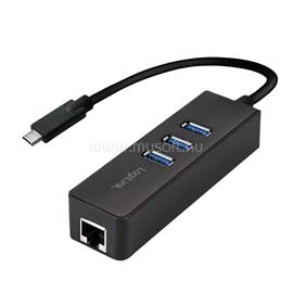 LOGILINK USB 3.2 Gen 1x1 USB-C  3-port hub, Gigabit Ethernet-csatornával LOGILINK_UA0283 small