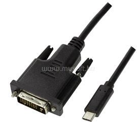 LOGILINK USB 3.2 Gen 1x1 USB-C  M és DVI közötti kábel, 1,8m LOGILINK_UA0331 small