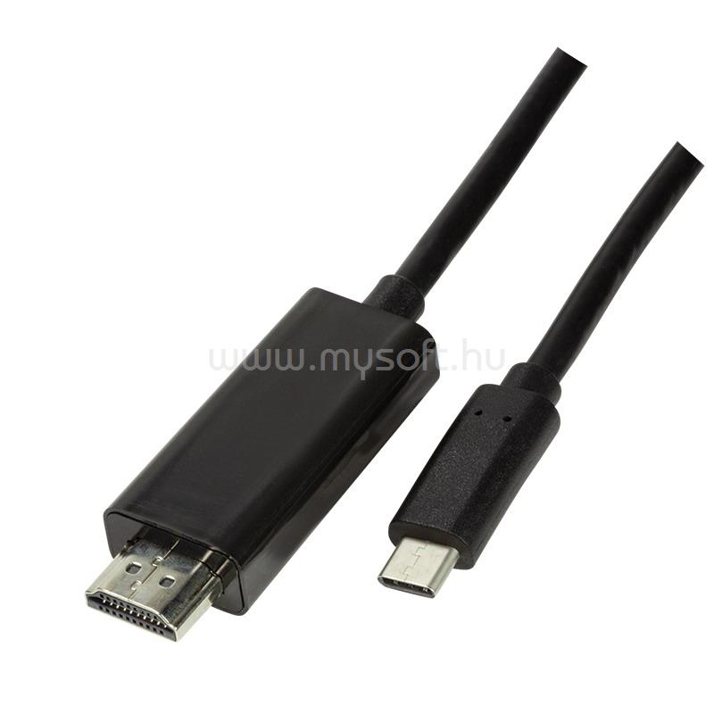 LOGILINK USB 3.2 Gen 1x1 USB-C  M és HDMI 2.0 kábel, 3m