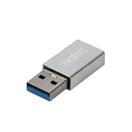 LOGILINK USB 3.2 Gen1 Type-C adapter, USB-A/M-USB-C/F, ezüst LOGILINK_AU0056 small