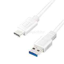 LOGILINK USB 3.2 Gen1 Type-C kábel, C/M-USB-A/M, fehér, 0,5 m LOGILINK_CU0173 small