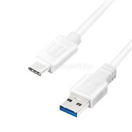 LOGILINK USB 3.2 Gen1 Type-C kábel, C/M-USB-A/M, fehér, 1,5 m LOGILINK_CU0175 small