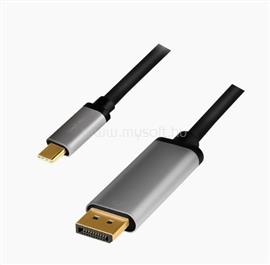 LOGILINK USB 3.2 Gen1 Type-C kábel C/M-DP/M 4K alu 1,8m LOGILINK_CUA0100 small