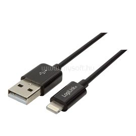LOGILINK USB Lightning csatlakozókábel, fekete színű, 0,18m LOGILINK_UA0240 small