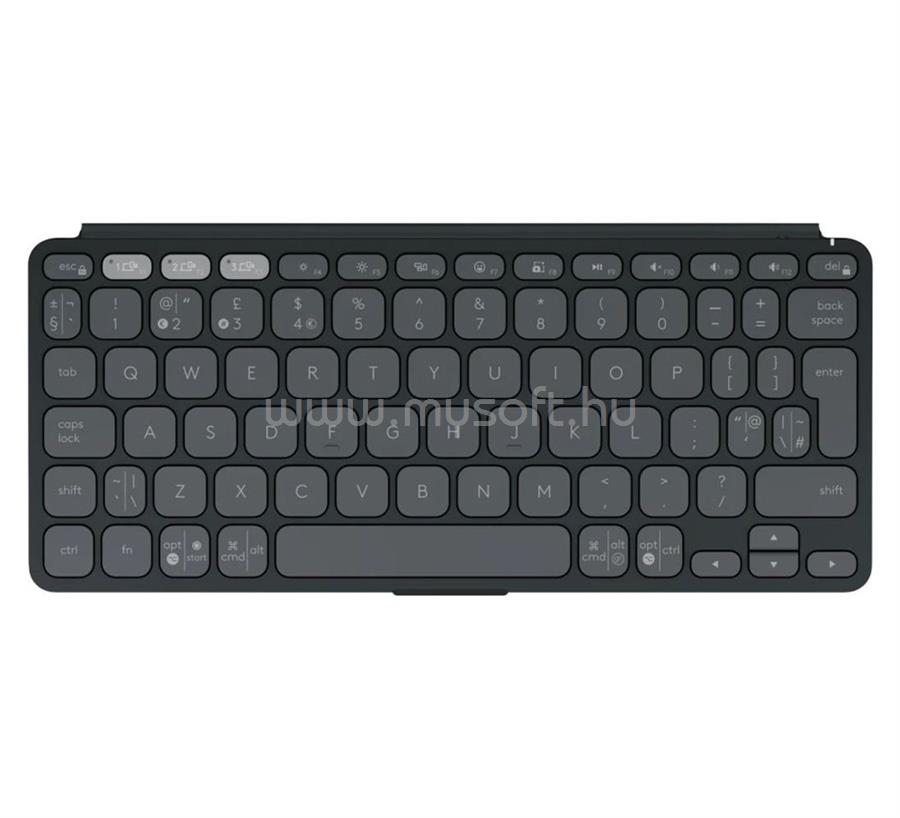 LOGITECH Keys-To-Go 2 vezeték nélküli billentyűzet angol lokalizáció (grafitszürke)