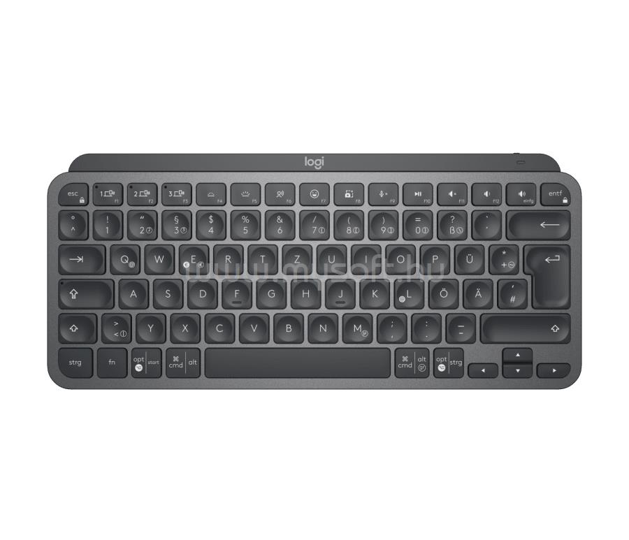 LOGITECH MX KEYS MINI FOR BUSINESS vezeték nélküli billentyűzet svájci lokalizáció (grafitszürke)