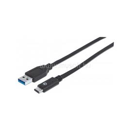 MANHATTAN Kábel - USB3.0 to Type-C kábel, 1m, Fekete MANHATTAN_353373 small