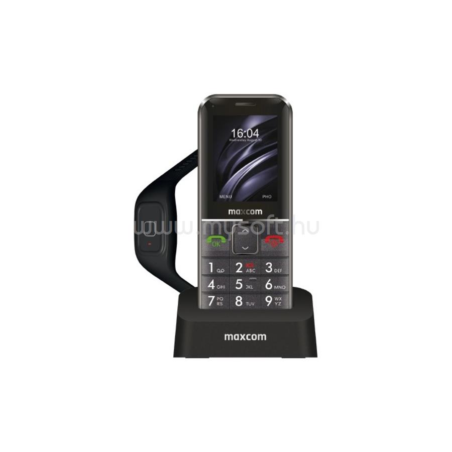 MAXCOM MM735BB 2G mobiltelefon SOS karpereccel, extra nagy gombokkal (magyar nyelvű menüvel)
