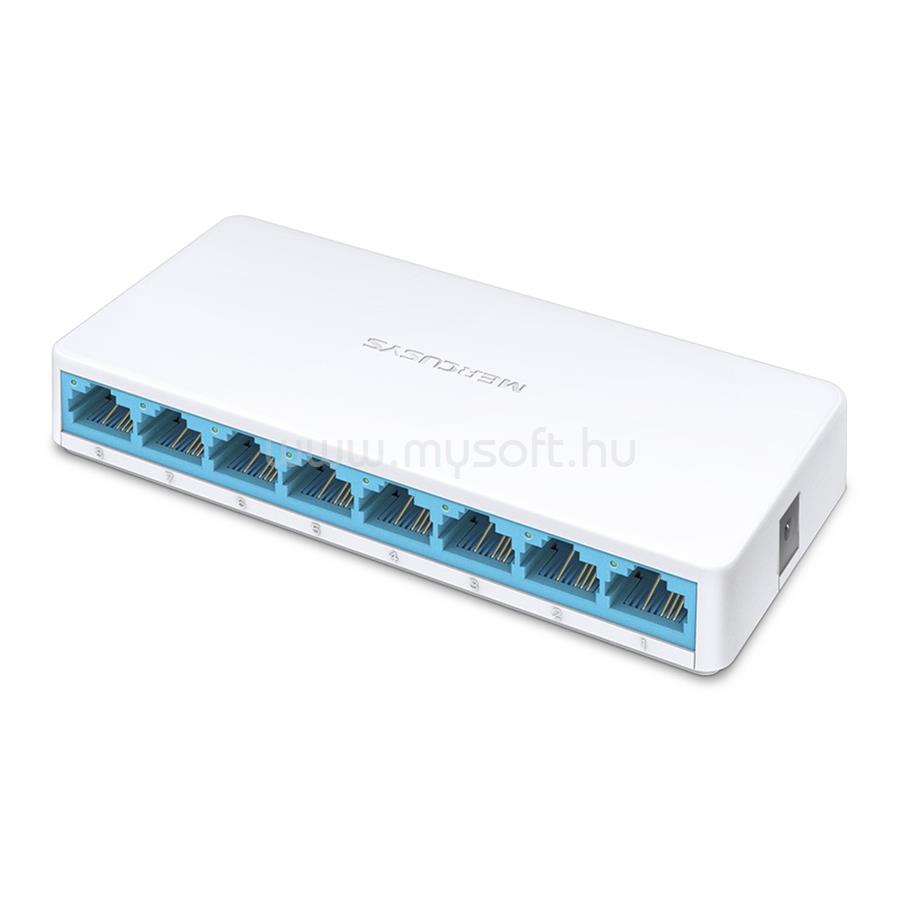 MERCUSYS MS108 8 port 10/100Mbps NEM menedzselhető asztali Switch