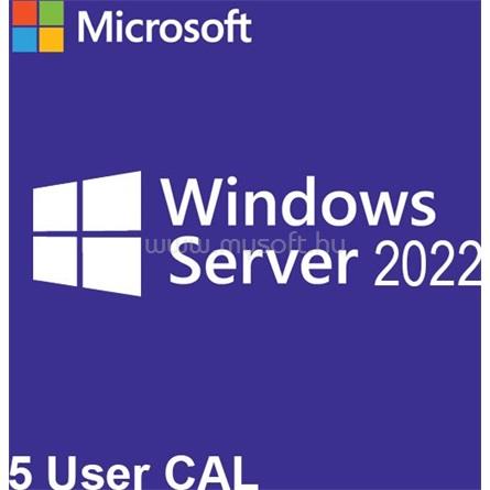 MICROSOFT Windows Server 2022 User CAL  5 felhasználó HUN D-Oem 1pack szerver szoftver